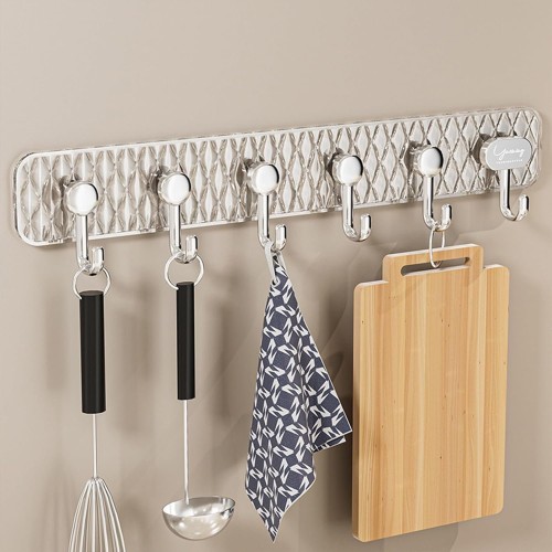 Luxury Six Row Adhesive Hooks Luxury Six Row Adhesive Hooks