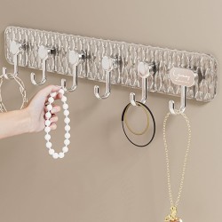 Luxury Six Row Adhesive Hooks