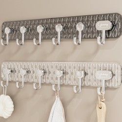 Luxury Six Row Adhesive Hooks