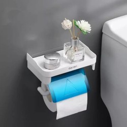 Wall-mounted tissue holder