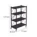 Foldable Kitchen Metallic Storage Rack with Wheels Foldable Kitchen Metallic Storage Rack with Wheels