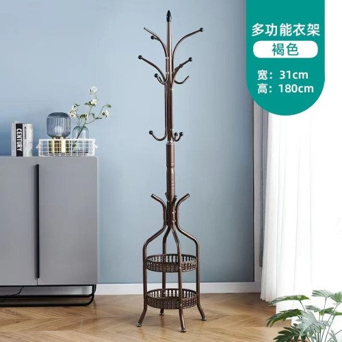 Heavy duty Wrought Iron coat/handbag floor-standing rack