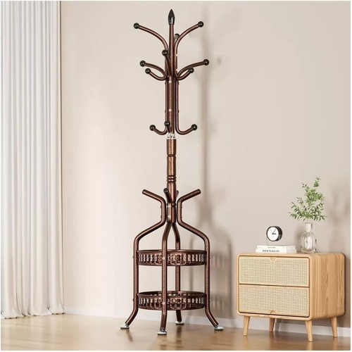 Heavy duty Wrought Iron coat/handbag floor-standing rack
