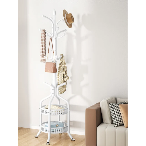 Heavy duty Wrought Iron coat/handbag floor-standing rack