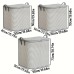 Striped Quilt/Duvet/Closet Organizer/Luggage Storage Bags-Set of 3pcs