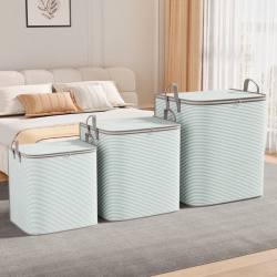 Striped Quilt/Duvet/Closet Organizer/Luggage Storage Bags-Set of 3pcs Striped Quilt/Duvet/Closet Organizer/Luggage Storage Bags-Set of 3pcs