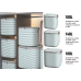 Striped Quilt/Duvet/Closet Organizer/Luggage Storage Bags-Set of 3pcs