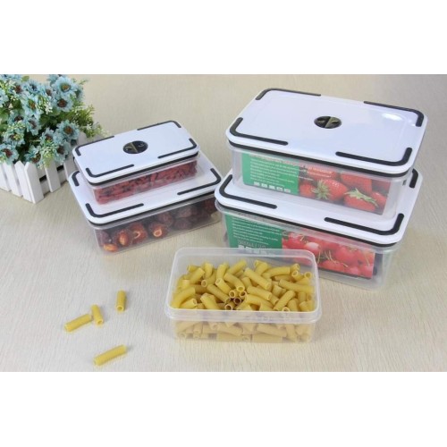 5 in 1 Plastic Transparent Fridge Food Storage Containers