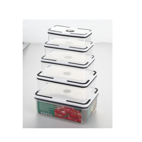 5 in 1 Plastic Transparent Fridge Food Storage Containers