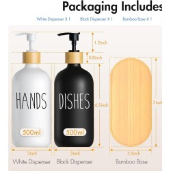 2-in-1 Soap Dispenser with Bamboo Tray