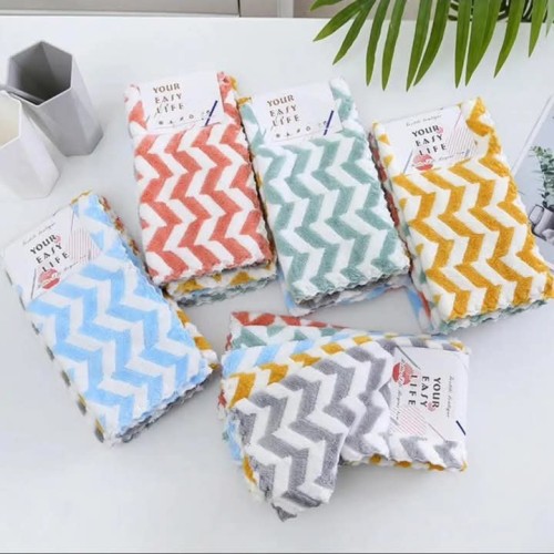 Wave Pattern Microfiber Kitchen Towel