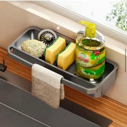 Wall-Mounted Sink Caddy Organizer Wall-Mounted Sink Caddy Organizer