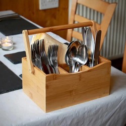Bamboo Cutlery Holder Bamboo Cutlery Holder
