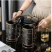 15pcs Nordic Ceramic Soup Pot Binaural Soup Bowl Set