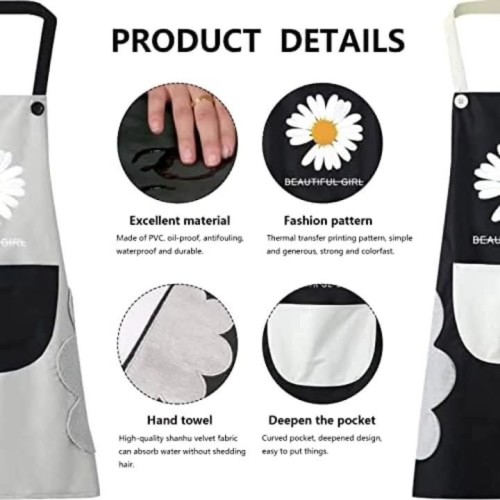 Floral Waterproof Apron