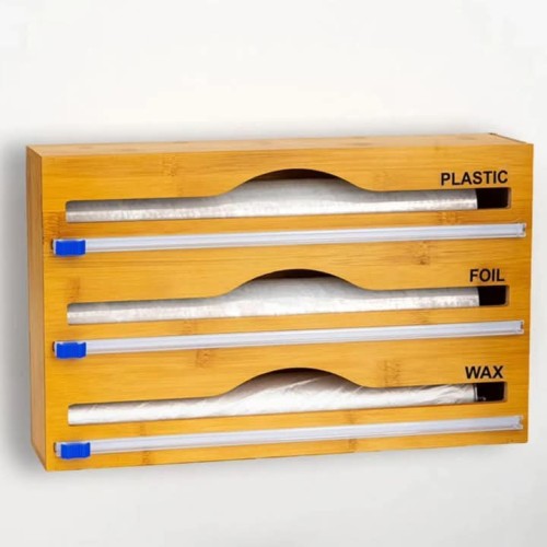 3-in-1 Bamboo Wrap Dispenser 3-in-1 Bamboo Wrap Dispenser