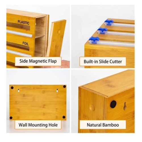 3-in-1 Bamboo Wrap Dispenser
