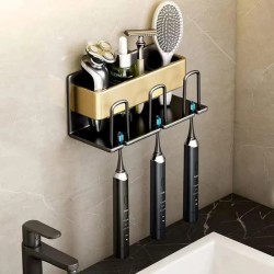 Metallic Wall Mounted Toothbrush Holder