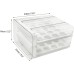 Two-Layer Acrylic Stackable Egg Drawer Tray