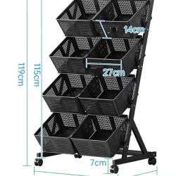 Multifunctional Fruits/Vegetable Cart Storage Rack