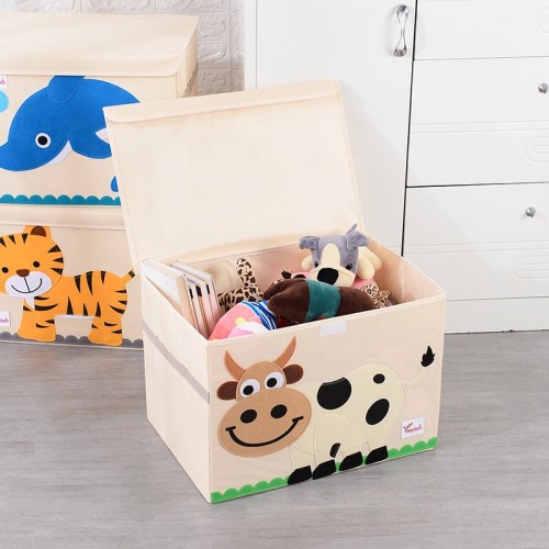 Foldable Kid's Storage Box with Lid Foldable Kid's Storage Box with Lid