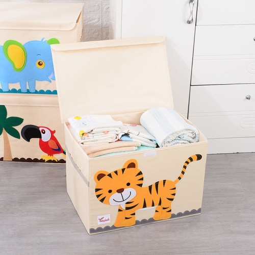 Foldable Kid's Storage Box with Lid Foldable Kid's Storage Box with Lid