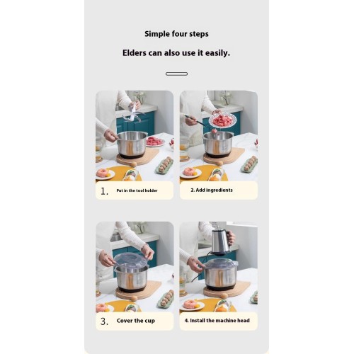 Electric stainless steel chopper
