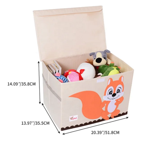 Foldable Kid's Storage Box with Lid Foldable Kid's Storage Box with Lid
