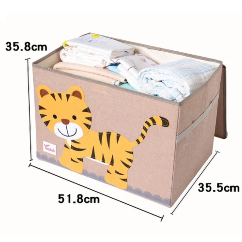 Foldable Kid's Storage Box with Lid Foldable Kid's Storage Box with Lid