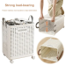 Foldable Multipurpose Hamper Basket with Wheels
