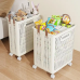 Foldable Multipurpose Hamper Basket with Wheels