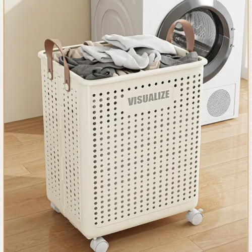 Foldable Multipurpose Hamper Basket with Wheels Foldable Multipurpose Hamper Basket with Wheels