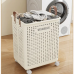 Foldable Multipurpose Hamper Basket with Wheels