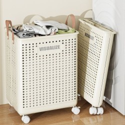 Foldable Multipurpose Hamper Basket with Wheels Foldable Multipurpose Hamper Basket with Wheels