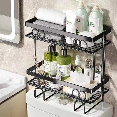 Double Layer Over the Toilet Rack