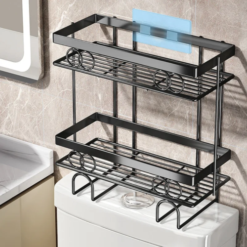 Double Layer Over the Toilet Rack