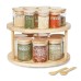 Bamboo Rotating Spice Rack