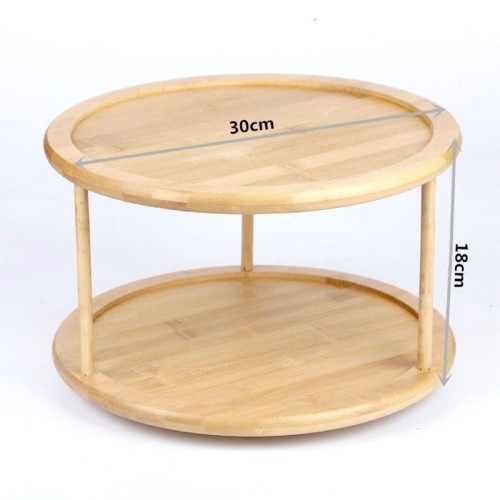 Bamboo Rotating Spice Rack