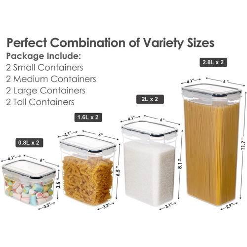 7Pcs/8Pcs Pantry Storage Container Set