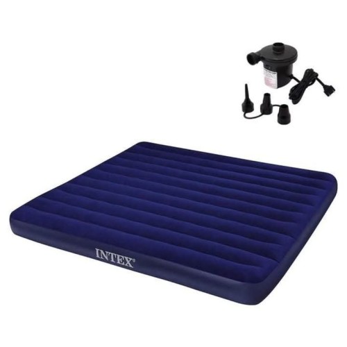 INTEX Inflatable Mattress + Free Electric Pump INTEX Inflatable Mattress + Free Electric Pump