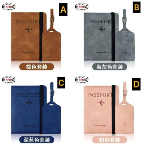 Passport Holder, Passport Cover With RFID Blocker Plus Suitable Tag Passport Holder, Passport Cover With RFID Blocker Plus Suitable Tag