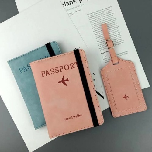 Passport Holder, Passport Cover With RFID Blocker Plus Suitable Tag Passport Holder, Passport Cover With RFID Blocker Plus Suitable Tag