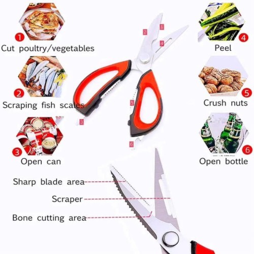 6-in-1 Kitchen Scissors