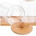 3-Piece Acrylic Swab Storage Organizer With Bamboo Holder