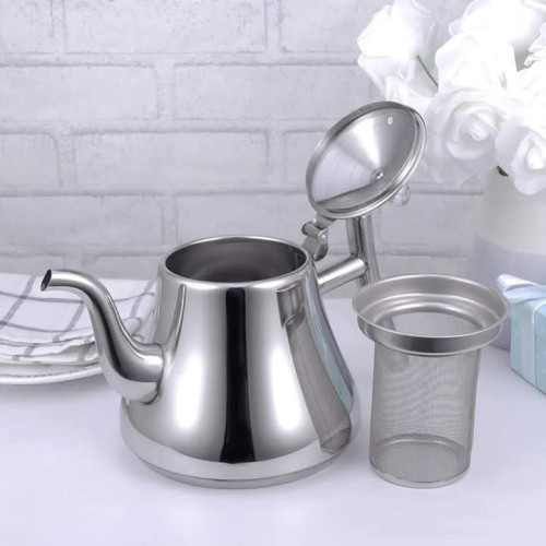 2LTR Silver Stainless Steel Thickened Infuser Kettle 2LTR Silver Stainless Steel Thickened Infuser Kettle