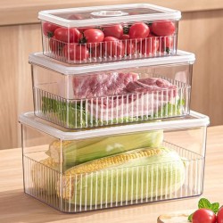 3Pcs Acrylic Transparent Fridge Organizer 3Pcs Acrylic Transparent Fridge Organizer