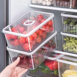 3Pcs Acrylic Transparent Fridge Organizer