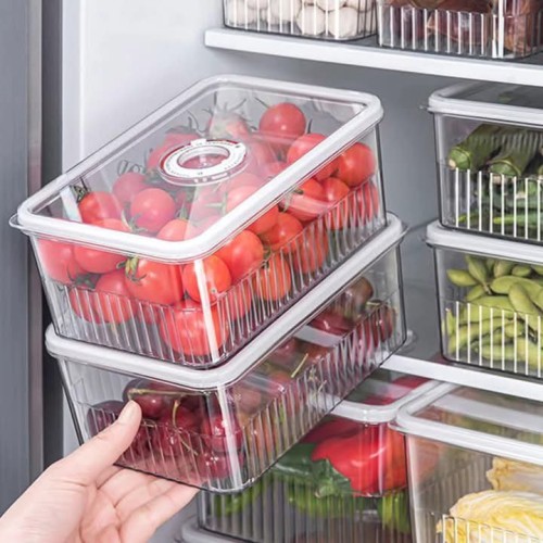 3Pcs Acrylic Transparent Fridge Organizer 3Pcs Acrylic Transparent Fridge Organizer