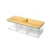 3-Compartment Acrylic Cotton Swab Organizer 3-Compartment Acrylic Cotton Swab Organizer