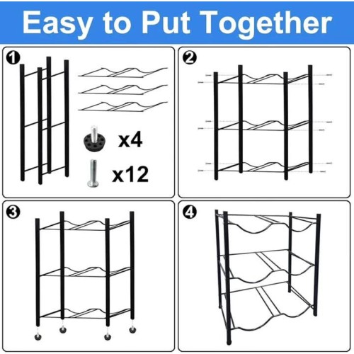6 Water Bottle Holder Rack